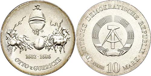 Münzen DDR  10 Mark, o.J., Probe, ... 