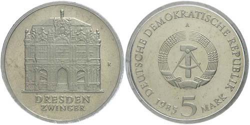Münzen DDR  5 Mark, 1985, ... 