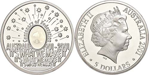 Australien  5 Dollars, 2001, ... 