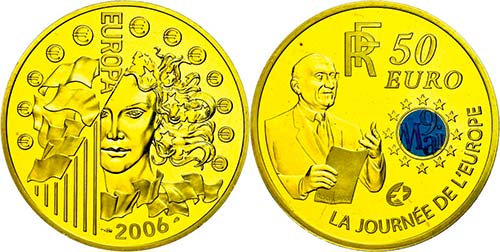 France  50 Euro, Gold, 2006, 120. ... 