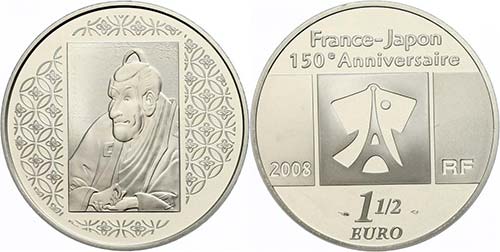Frankreich  1,5 Euro, 2008, 150. ... 