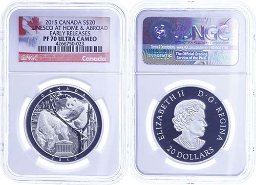Canada  20 Dollars, 2015, Unesco, ... 