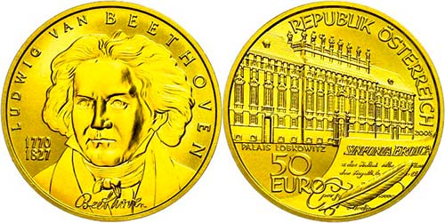 Austria  50 Euro, Gold, 2005, ... 