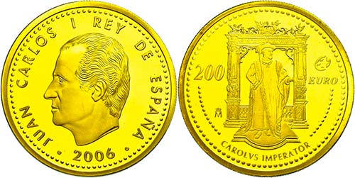 Spanien  200 Euro, Gold, 2006, ... 