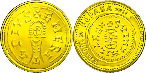 Spanien  100 Euro, Gold, 2011, ... 