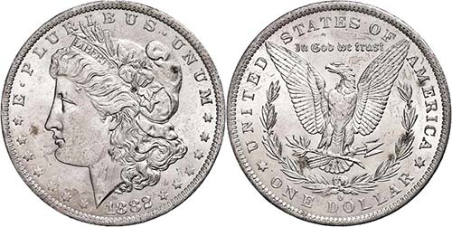 Coins USA  1 Dollar, 1882, New ... 