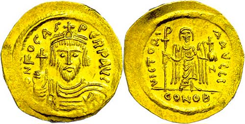 Münzen Byzanz Phocas, 602-610, ... 
