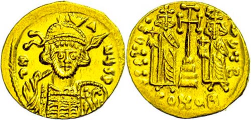 Münzen Byzanz Constantinus IV. ... 