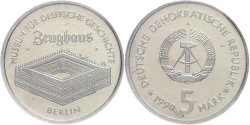 GDR 5 Mark, 1990, arsenal Berlin, ... 
