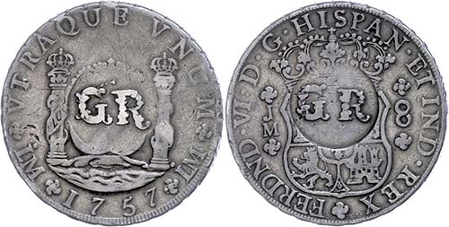 Jamaica 6 Shillings 8 pence, ... 
