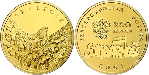 Poland 200 Zlotych Gold, 2005, 25 ... 