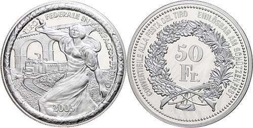 Switzerland 50 Franc, 2005, ... 