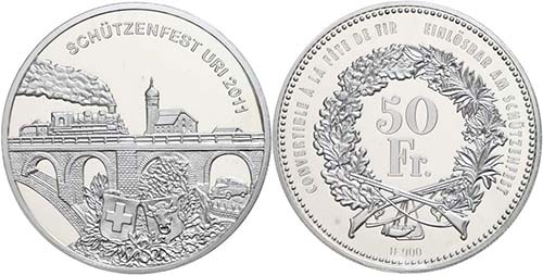 Switzerland 50 Franc, 2011, ... 