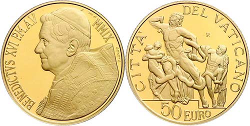 Vatican 50 Euro Gold, 2009, ... 