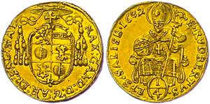 Salzburg Archdiocese 1 / 4 ducat, ... 