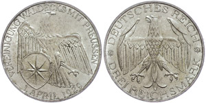 Münzen Weimar 3 Reichsmark,  ... 