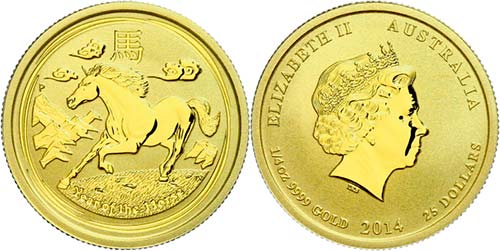 Australia 25 Dollars, Gold, 2014, ... 