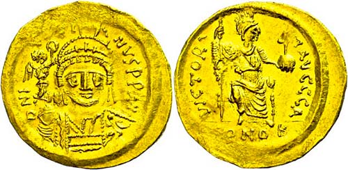 Coins Byzantium Justinus II., ... 