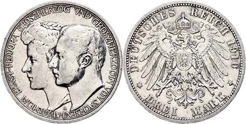 Saxony-Weimar-Eisenach 3 Mark, ... 