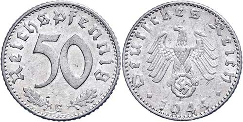 Coins Germany from 1933 to 1945 50 ... 