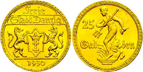 Coins German Areas Gdansk, 25 ... 