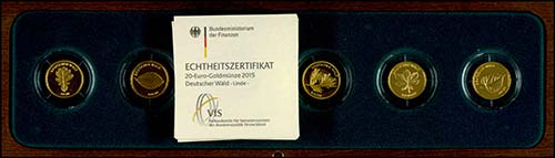 Münzen Bund ab 1946 5 x 20 Euro, ... 