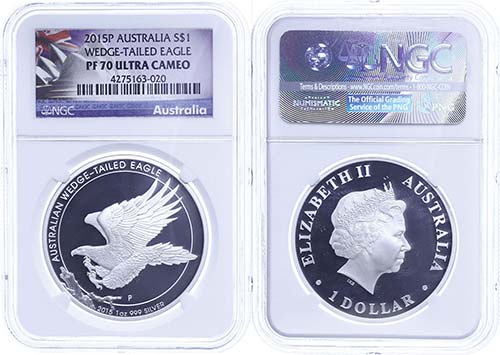 Australien 1 Dollar, 2015, Wedged ... 