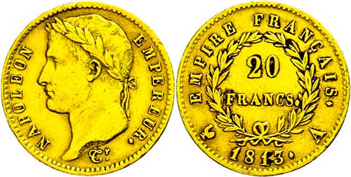 France 20 Franc, 1813, A (Paris), ... 