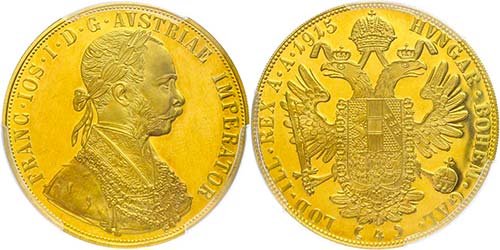 Austria 4 ducat, 1915, Franz ... 