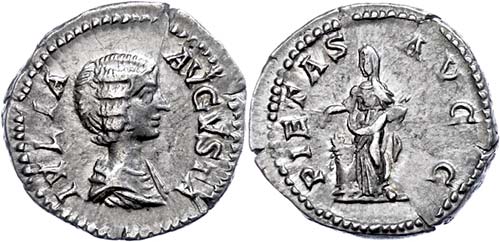 Coins Roman Imperial Period Julia ... 