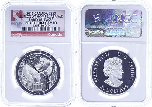 Canada 20 Dollars, 2015, Unesco, ... 