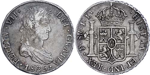 Bolivia 8 Real, 1825, PTS JL, ... 