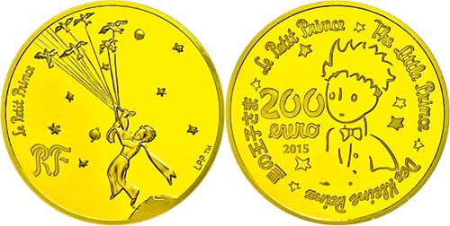 Frankreich 200 Euro, Gold, 2015, ... 