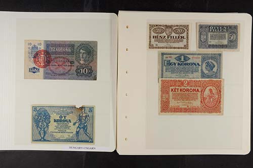 Banknotes of Europe Hungaria, ... 