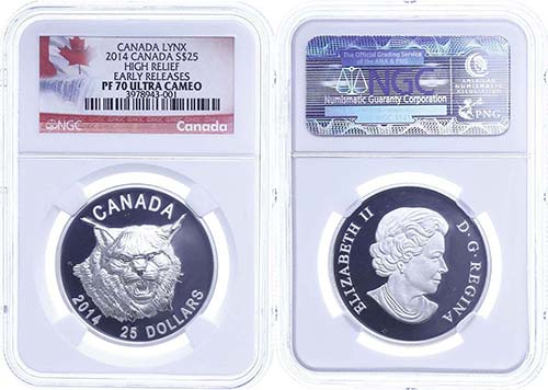 Kanada 25 Dollars, 2014, Luchs, in ... 