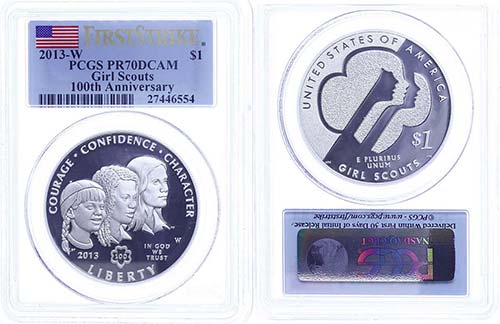 Coins USA 1 Dollar, 2013, W, girl ... 