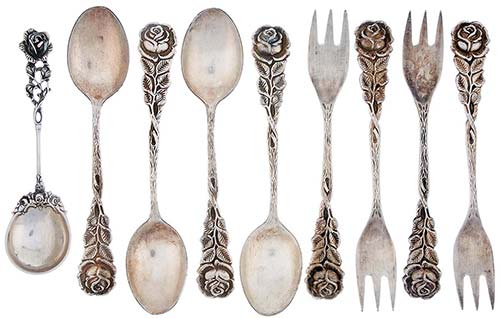 Silverware Mixed lot composed of ... 