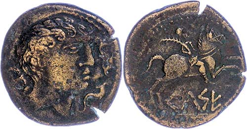 Münzen Kelten Spanien, Kelse, ... 