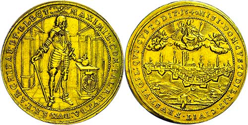 Bavaria Duchy 5 ducat, 1640, ... 