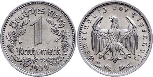 Coins Germany from 1933 to 1945 1 ... 
