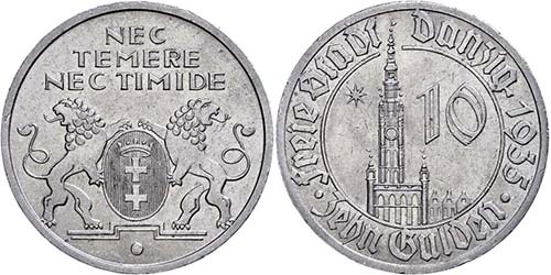 Coins German Areas 10 Guilder, ... 