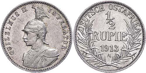 Coins German Colonies DOA. 1/2 ... 