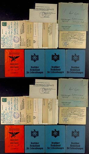 Militaria Estates Small documents ... 