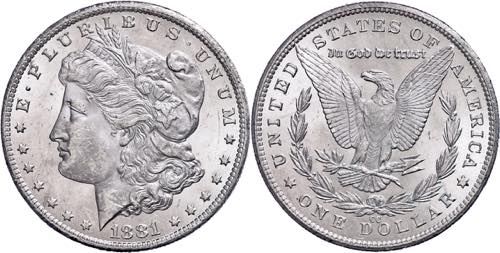 Coins USA 1 Dollar, 1881, carson ... 