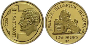 Belgien 12 1/2 Euro, Gold, 2006, ... 