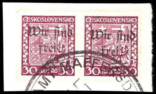 Maffersdorf 30 H. Postal stamp ... 