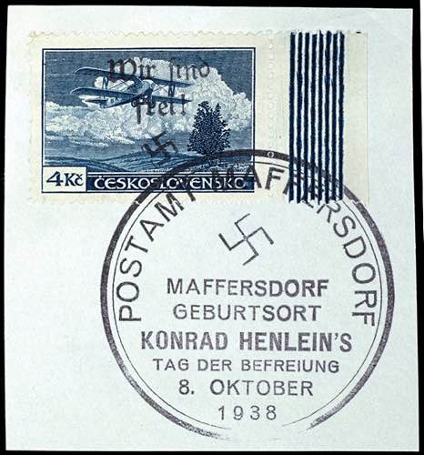 Maffersdorf 4 Kc. Airmail with ... 