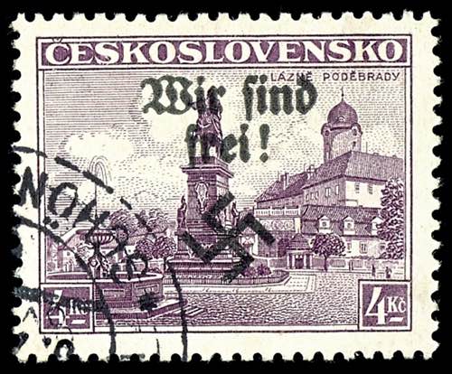 Rumburg 4 Kc. Postal stamp with ... 