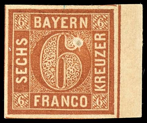 Bavaria 6 Kr brown in perfect ... 
