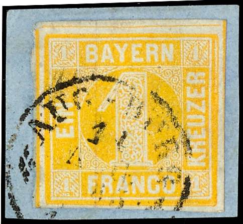 Bavaria 1 kreuzer yellow, ... 